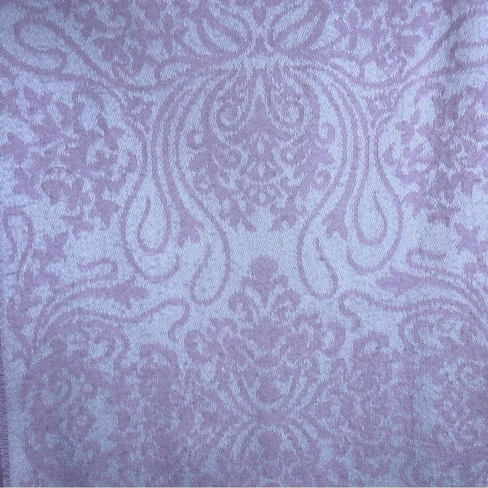 PINK PAISLEY SCARF PASTEL IVORY WHITE SOFT COTTAGECORE